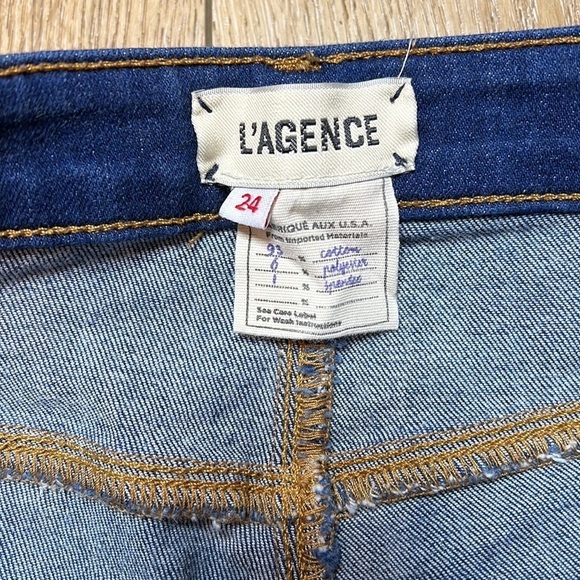 L’Agence Piper Dark Wash High Rise Skinny Jeans Size 24 - Picture 8 of 9
